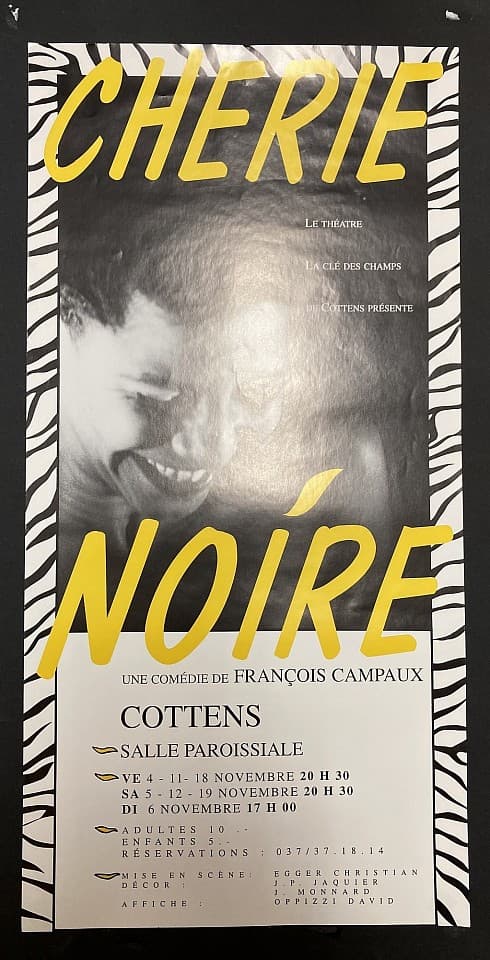 Affiche Chérie noire