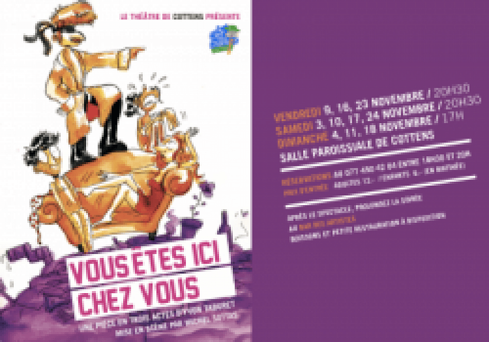 Affiche Vous êtes ici chez vous !